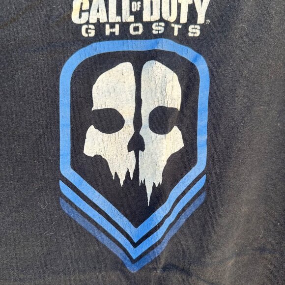 2014 Call Of Duty Ghosts Black Graphic Tee Kids XL 14/16 100% Cotton Short Sleev - Picture 4 of 13